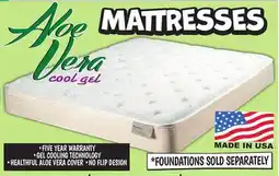 Ollie's ALOE VERA COOL GEL MATTRESSES TWIN SIZE offer