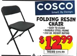 Ollie's COSCO FOLDING RESIN CHAIR offer