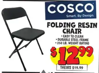 Ollie's COSCO FOLDING RESIN CHAIR offer