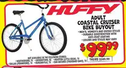 Ollie's HUFFY ADULT COASTAL CRUISER BIKE BUYOUT offer