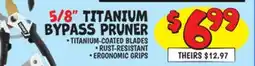Ollie's HART 5/8 TITANIUM BYPASS PRUNER offer