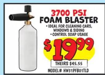 Ollie's 3700 PSI FOAM BLASTER offer