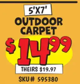 Ollie's MOHAWK OUTDOOR CARPET, 5' X 7' offer