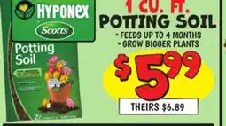 Ollie's HYPONEX 1 CU. FT. POTTING SOIL offer