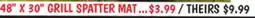 Ollie's 48 X 30 GRILL SPATTER MAT offer