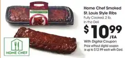 Kroger Home chef smoked st. louis style ribs offer