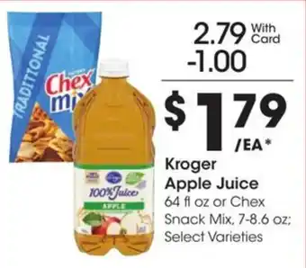 Kroger Kroger apple juice offer