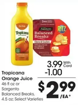Kroger Tropicana orange juice offer
