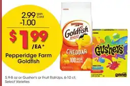 Kroger Pepperidge farm goldfish offer
