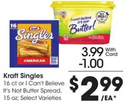 Kroger Kraft singles offer