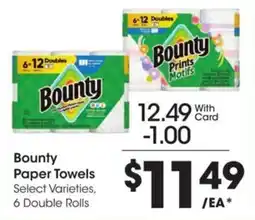 Kroger Bounty paper towels offer