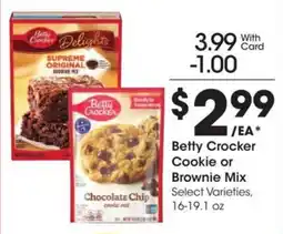 Kroger Betty crocker cookie or brownie mix offer