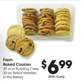 Kroger Fresh baked cookies offer