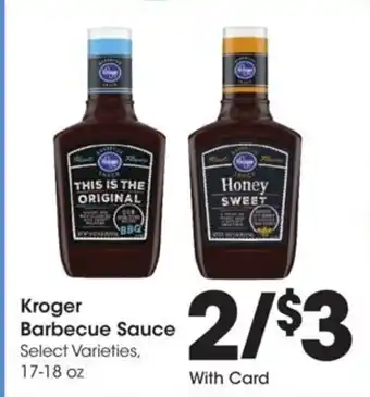 Kroger Kroger barbecue sauce offer