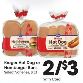 Kroger Kroger hot dog or hamburger buns offer