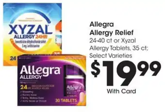 Kroger Allegra allergy relief offer