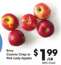 Kroger Envy, cosmic crisp or pink lady apples offer