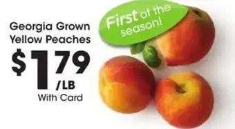 Kroger Georgia grown yellow peaches offer