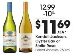 Kroger Kendall-jackson, oyster bay or stella rosa offer