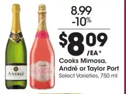 Kroger Cooks mimosa, andré or taylor port offer