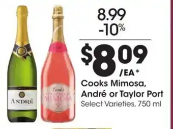 Kroger Cooks mimosa, andré or taylor port offer
