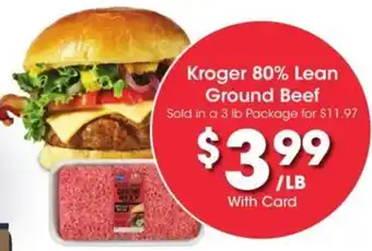 Kroger Kroger lean ground beef offer