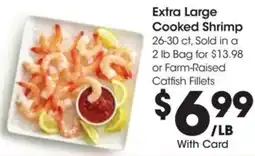 Kroger Extra large cooked shrimp offer