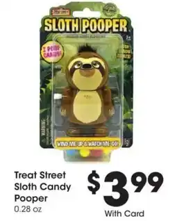 Kroger Treat street sloth candy pooper offer