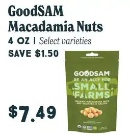 Market of Choice GoodSAM macadamia nuts offer