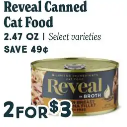 Market of Choice Reveal canned cat food offer