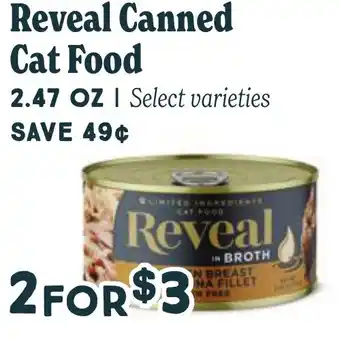 Market of Choice Reveal canned cat food offer