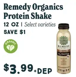 Market of Choice Remedy organics protein shake offer