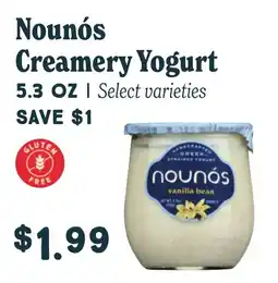 Market of Choice Nounós creamery yogurt offer