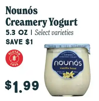 Market of Choice Nounós creamery yogurt offer