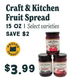 Market of Choice Craft & kitchen fruit spread offer