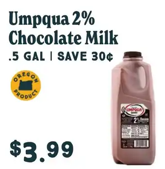 Market of Choice Umpqua 2% chocolate milk offer