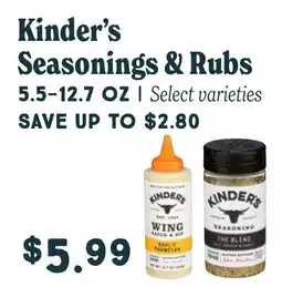 Market of Choice Kinder's seasonings & rubs offer