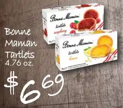 Gristedes Bonne maman tartlets offer