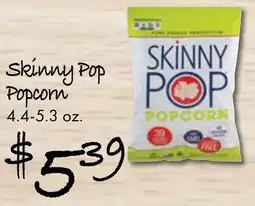 Gristedes Skinny pop popcom offer