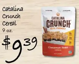 Gristedes Catalina crunch cereal offer