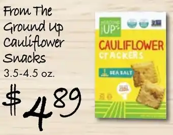 Gristedes From the ground up cauliflower snacks offer
