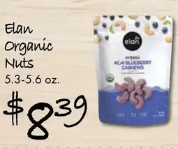 Gristedes Elan organic nuts offer