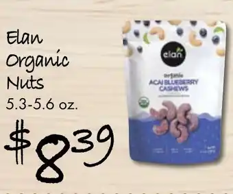Gristedes Elan organic nuts offer