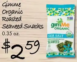 Gristedes Gimme organic roasted seaweed snacks offer