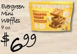 Gristedes Evergreen mini waffles offer
