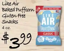 Gristedes Like air baked puffcom gluten-free snacks offer