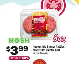 Grocery Outlet Impossible Burger Patties, Meat from Plants, 8 oz offer