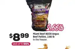 Grocery Outlet Miami Beef 80/20 Angus Beef Patties offer