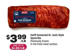 Grocery Outlet Swift Seasoned St. Louis Style Spareribs offer