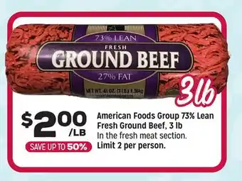 Grocery Outlet American Foods Group 73% Lean Fresh Ground Beef offer
